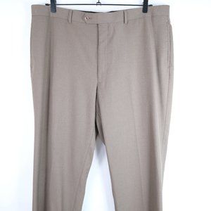 PRONTO UOMO Men's 42 X 32 Straight Fit Flat Front Dress Pants
